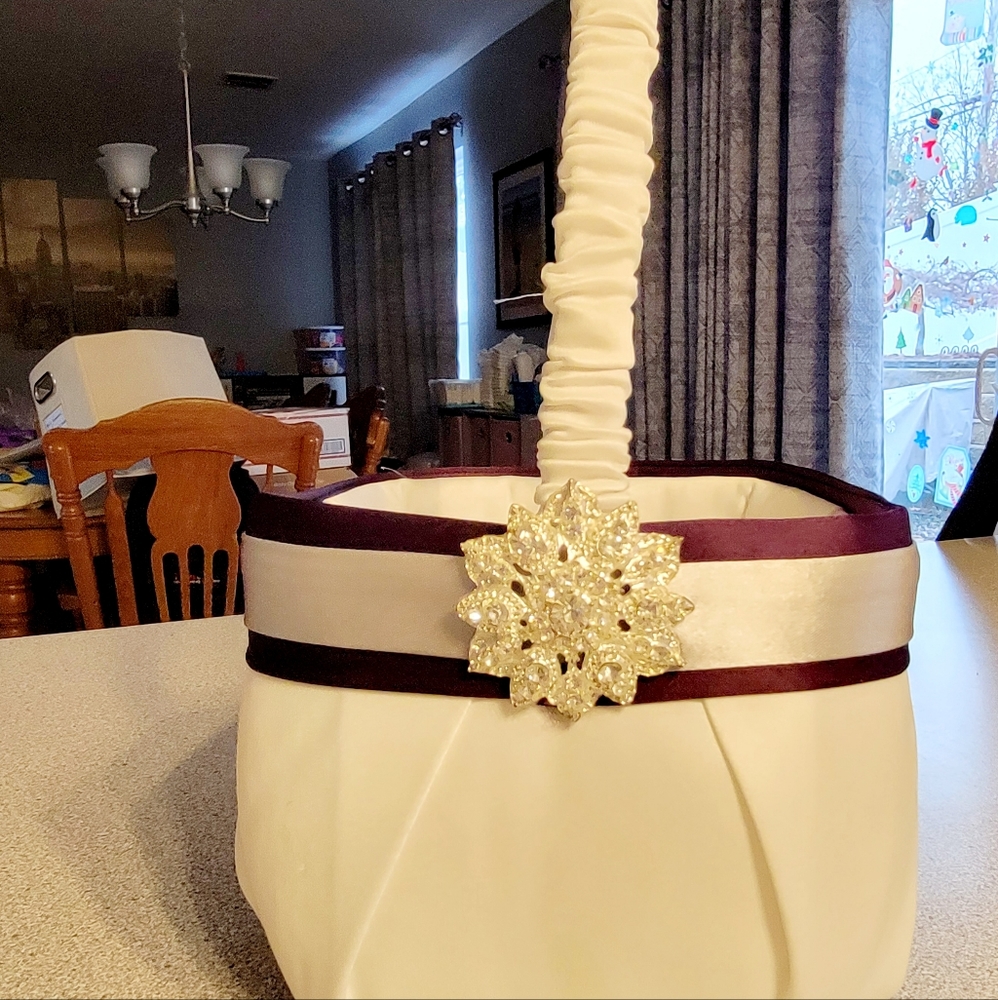💜Homemade flower girl basket💜